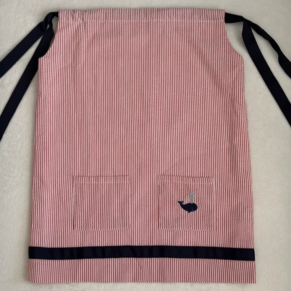 {CPC} Classic Prep | Seersucker Embroidered Whale Dress Red/White/Blue (4T) - Picture 3 of 15